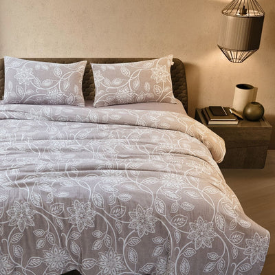 100 % Washed Cotton Breathable Bedding Set