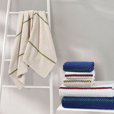 100 % Cotton Premium Zebra Towel - Blue