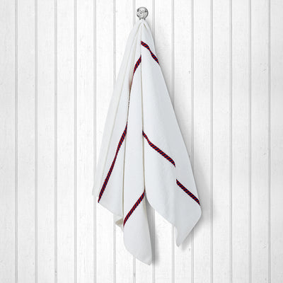 100 % Cotton Premium Zebra Towel - White