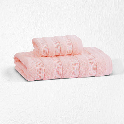 100 % Cotton Premium Waffle Towel - Pink