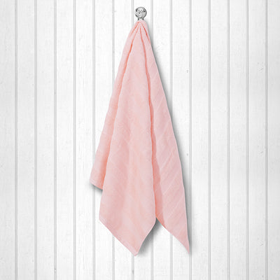 100 % Cotton Premium Waffle Towel - Pink