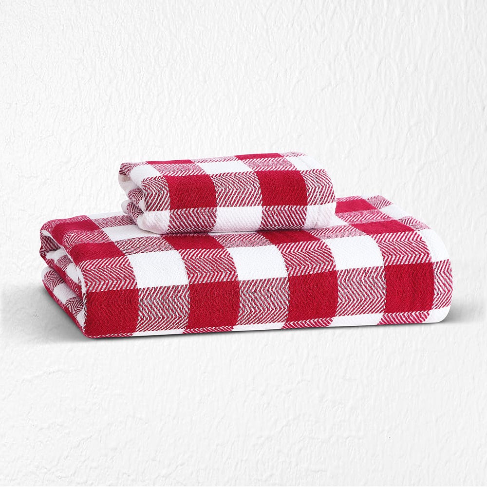 Japanese Bamboo Towel - Red