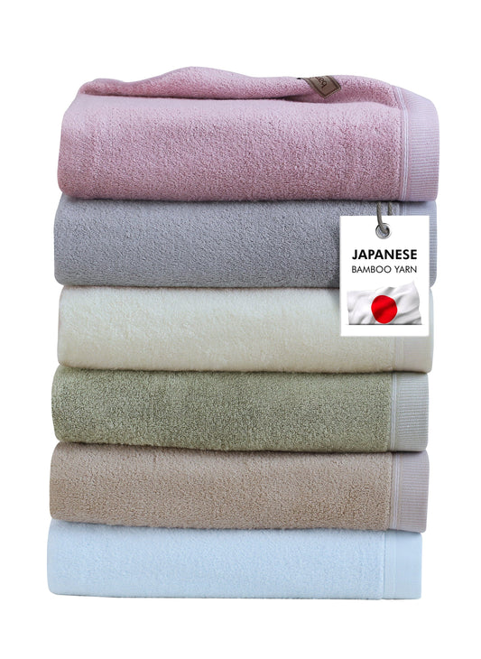 Bamboo Bath Towels - High Absorbent & Super Soft 360 Gsm