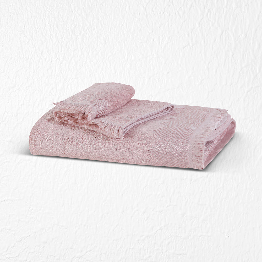 Bamboo Cotton Soft Premium Towel - Blush Color