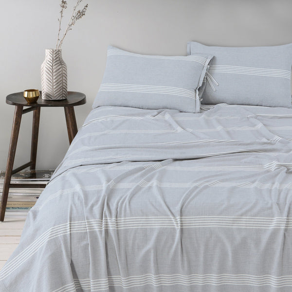 100 % Washed Cotton Breathable Bedsheet