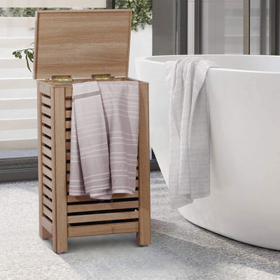 WOODEN LAUNDRY BASKET
