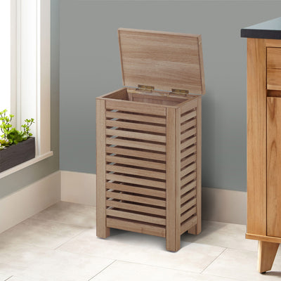WOODEN LAUNDRY BASKET