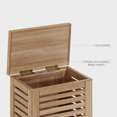 WOODEN LAUNDRY BASKET