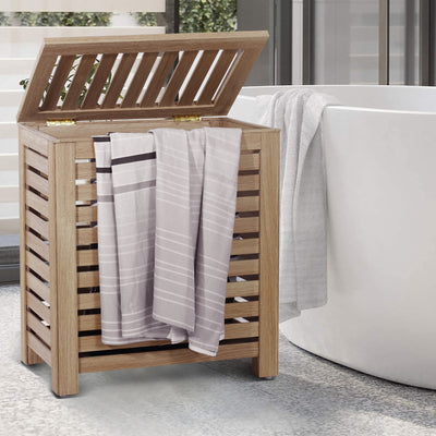 WOODEN LAUNDRY BASKET