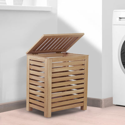 WOODEN LAUNDRY BASKET