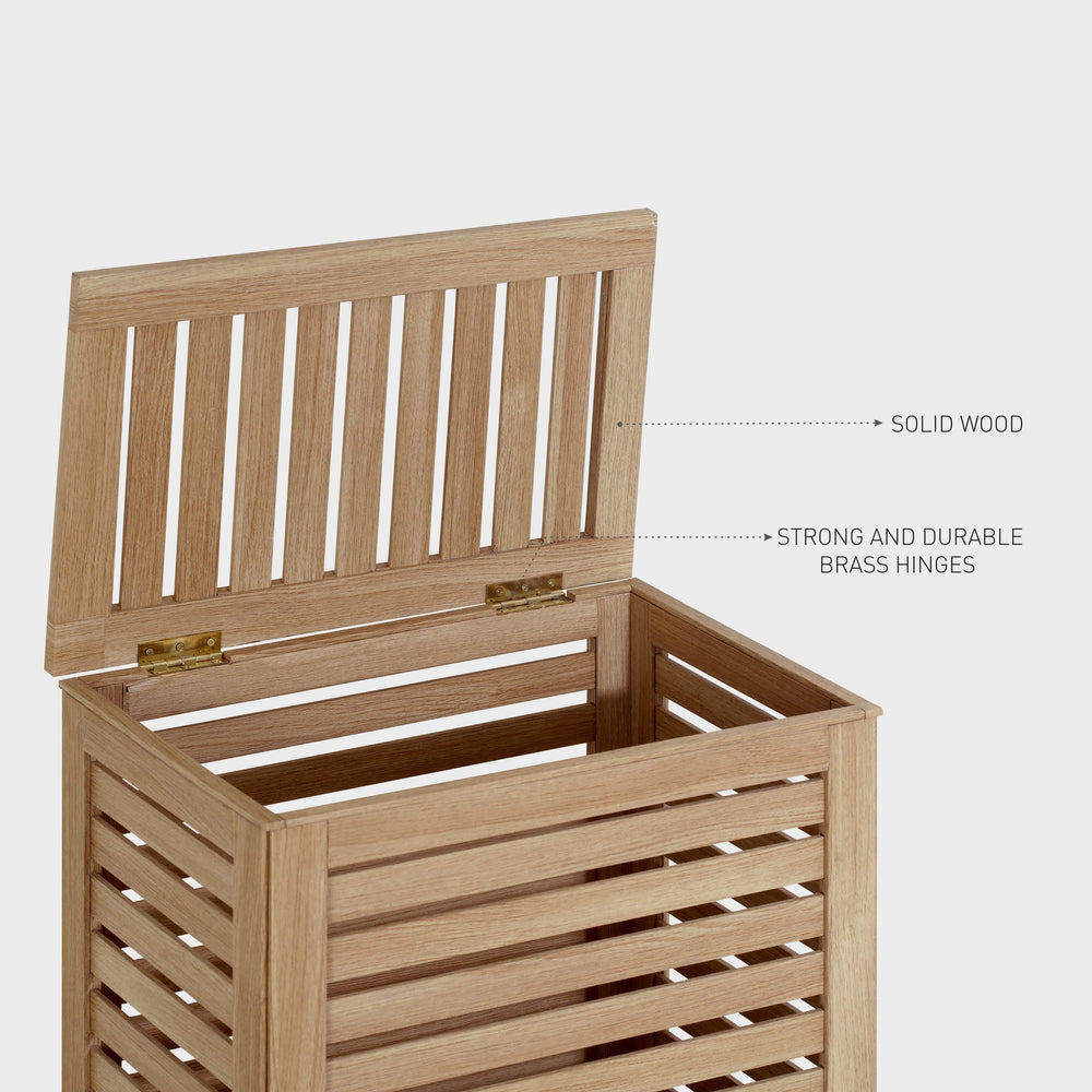 WOODEN LAUNDRY BASKET