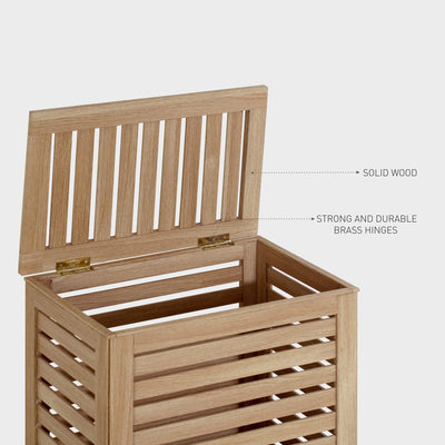 WOODEN LAUNDRY BASKET