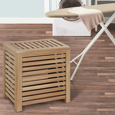 WOODEN LAUNDRY BASKET