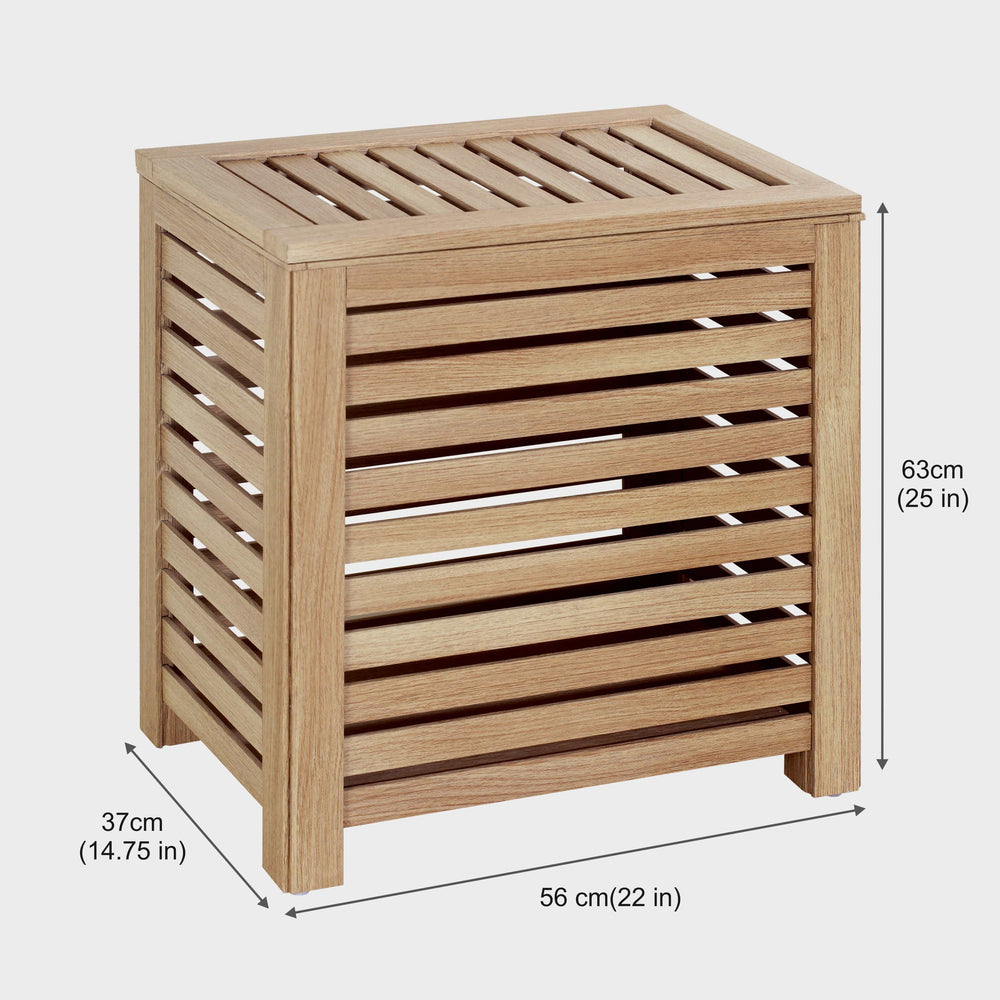 WOODEN LAUNDRY BASKET