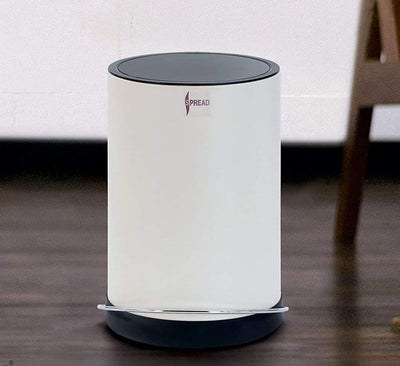 Stainless Steel 6 Litre - Pedal Dustbin with Plastic Bucket Inside