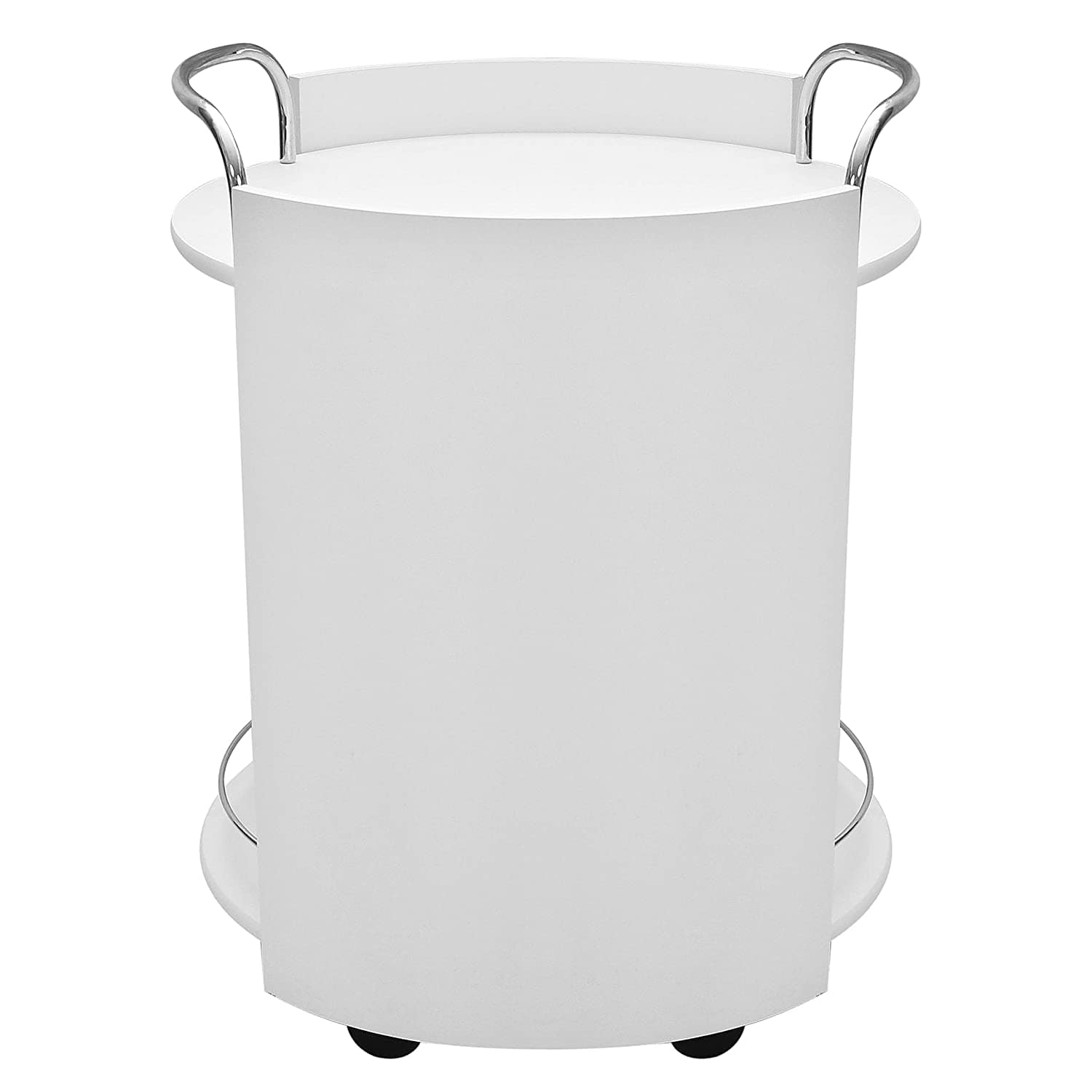 White Wooden Serving Trolley Spread Home