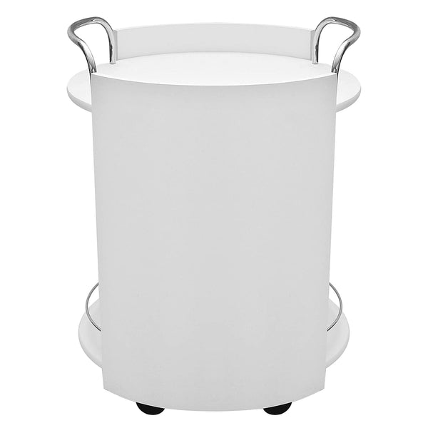 White Wooden Serving Trolley