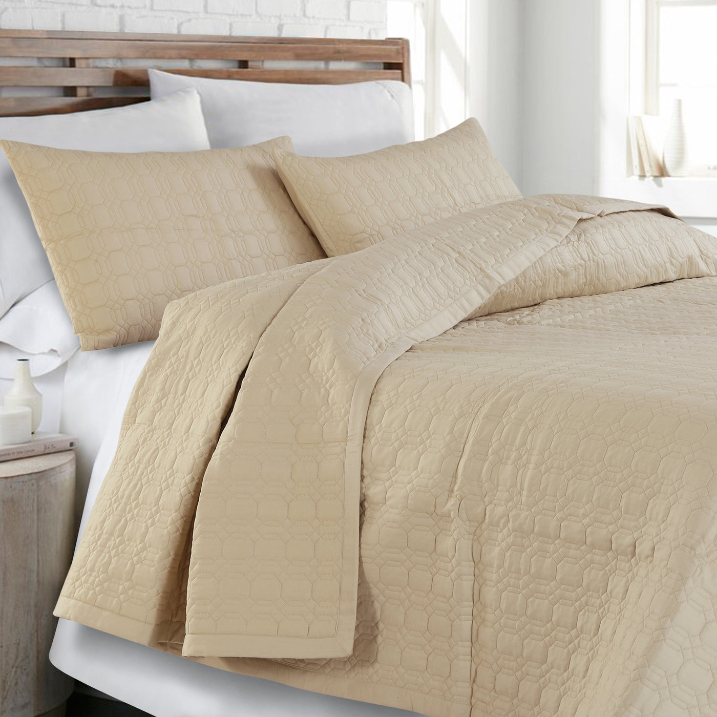 All Day Bedcover - Pebble