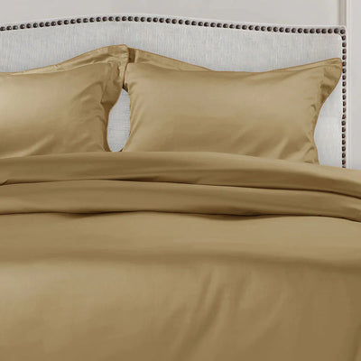 500 THREAD COUNT ITALIAN COTTON CAMEL BEDSHEETS