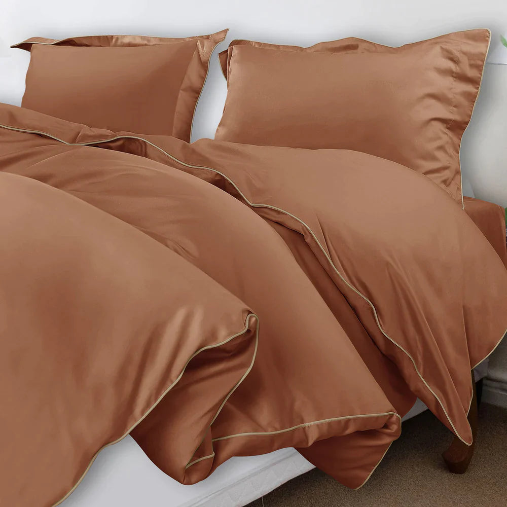 500 THREAD COUNT ITALIAN COTTON COPPER BEDSHEETS