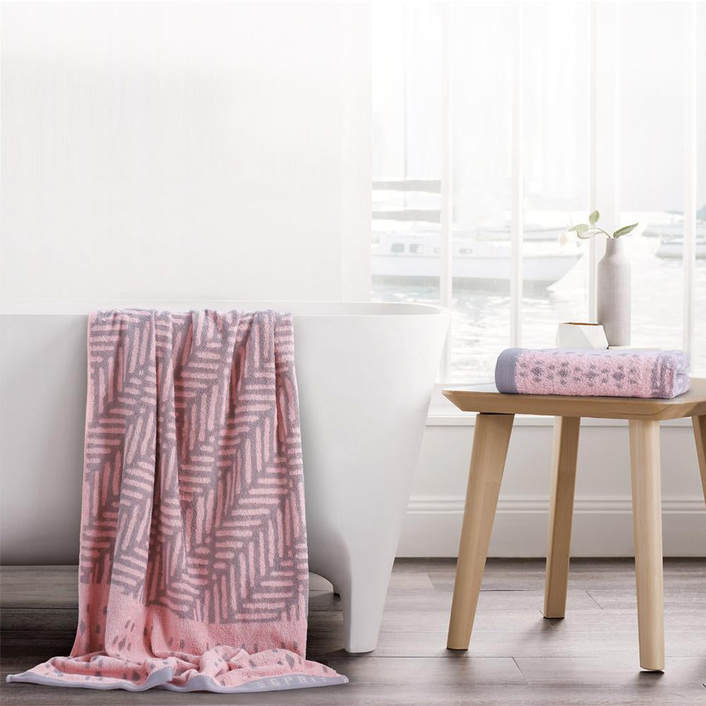 Esprit Bath Towel - Pink 100% Cotton 480 GSM