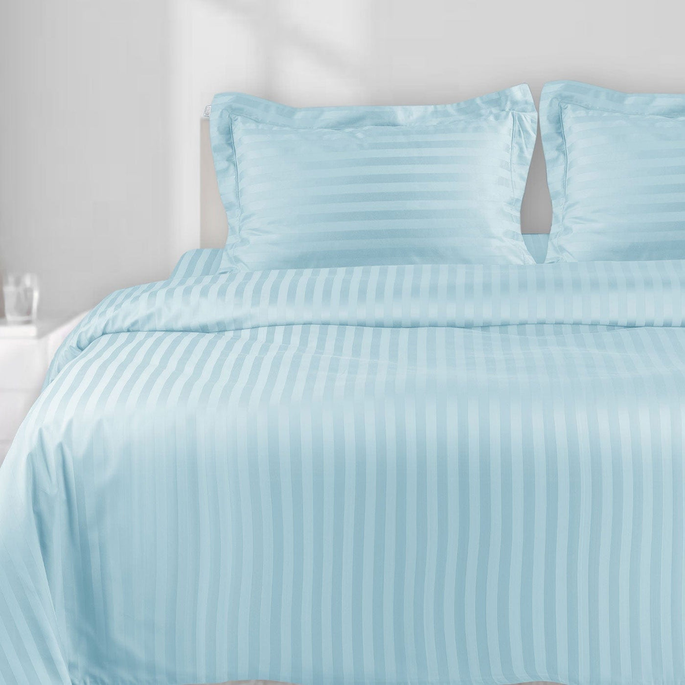 750 THREAD ITALIAN JCQ STRIPS 100% COTTON PILLOW COVER
