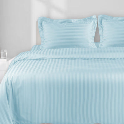 750 THREAD ITALIAN JCQ STRIPS 100% COTTON PILLOW COVER