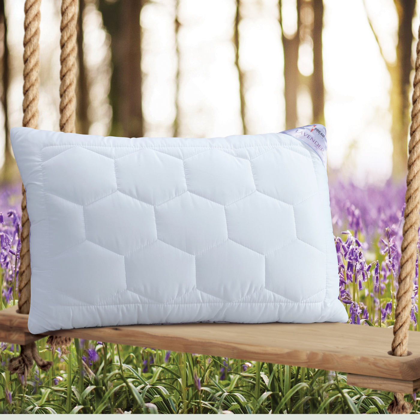 Lavender With Suede Fabric And Micro Fibre Inside Pillow